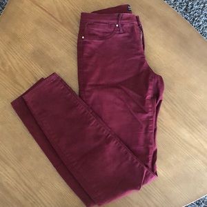 Burgundy RW&Co Natalie Jeggings